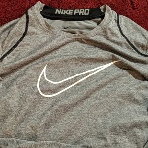 Boys Nike pro Dri-Fit fitted shirt.